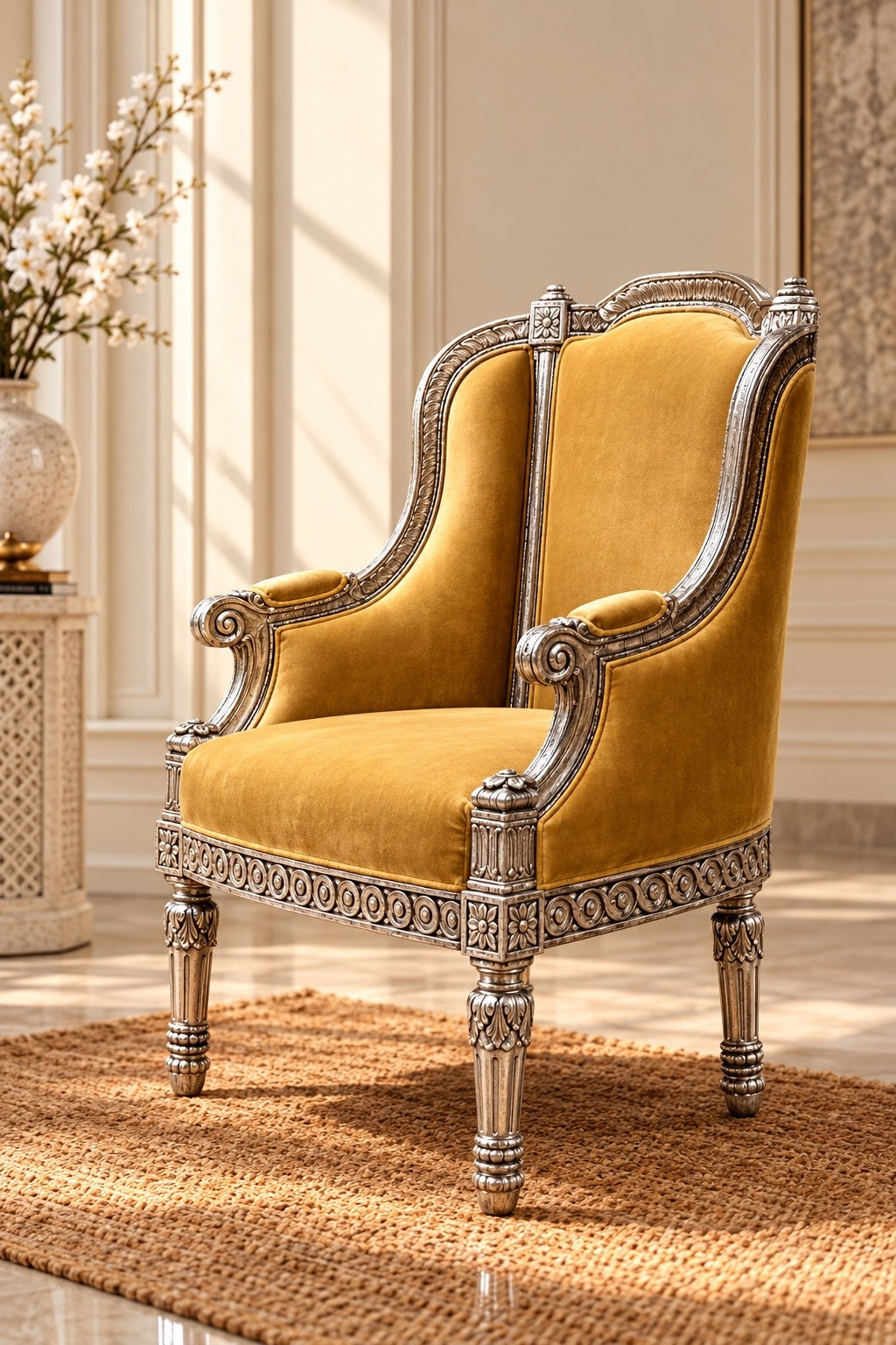 the royal wingback armchair