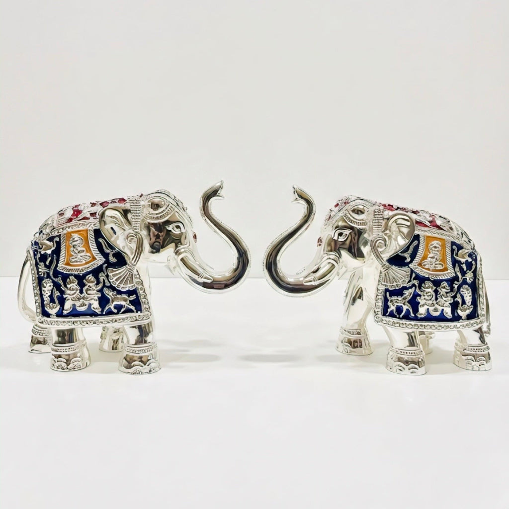 elephant pair meena 4 inch