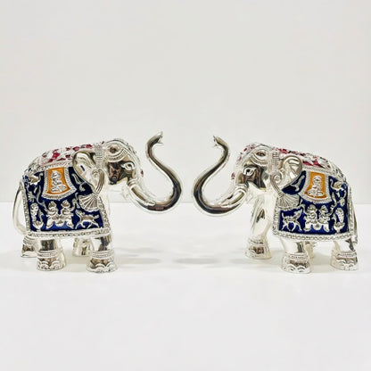 ELEPHANT PAIR MEENA 4 INCH