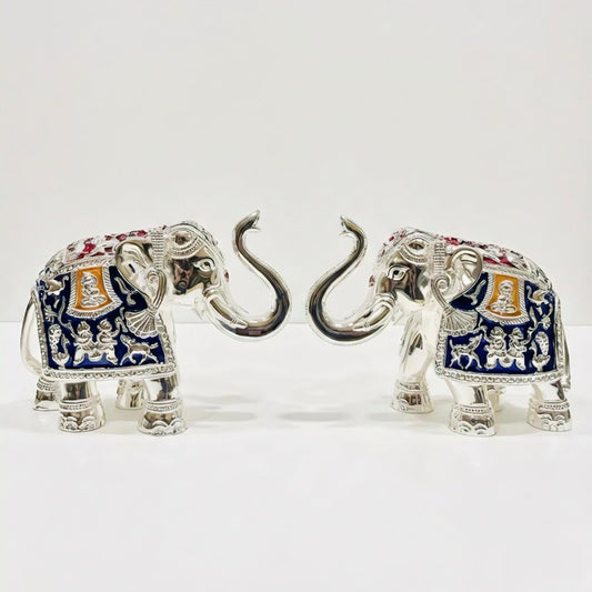 ELEPHANT PAIR MEENA 4 INCH
